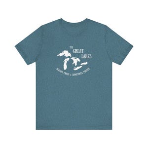 Always Fresh Sometimes Frozen, Great Lakes T-shirt, Lake Michigan Shirt, Lake Life Shirt, The Great Lakes Tee image 5