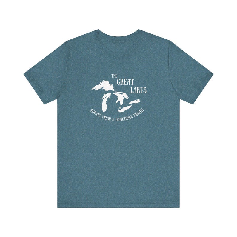Always Fresh Sometimes Frozen, Great Lakes T-shirt, Lake Michigan Shirt, Lake Life Shirt, The Great Lakes Tee image 5