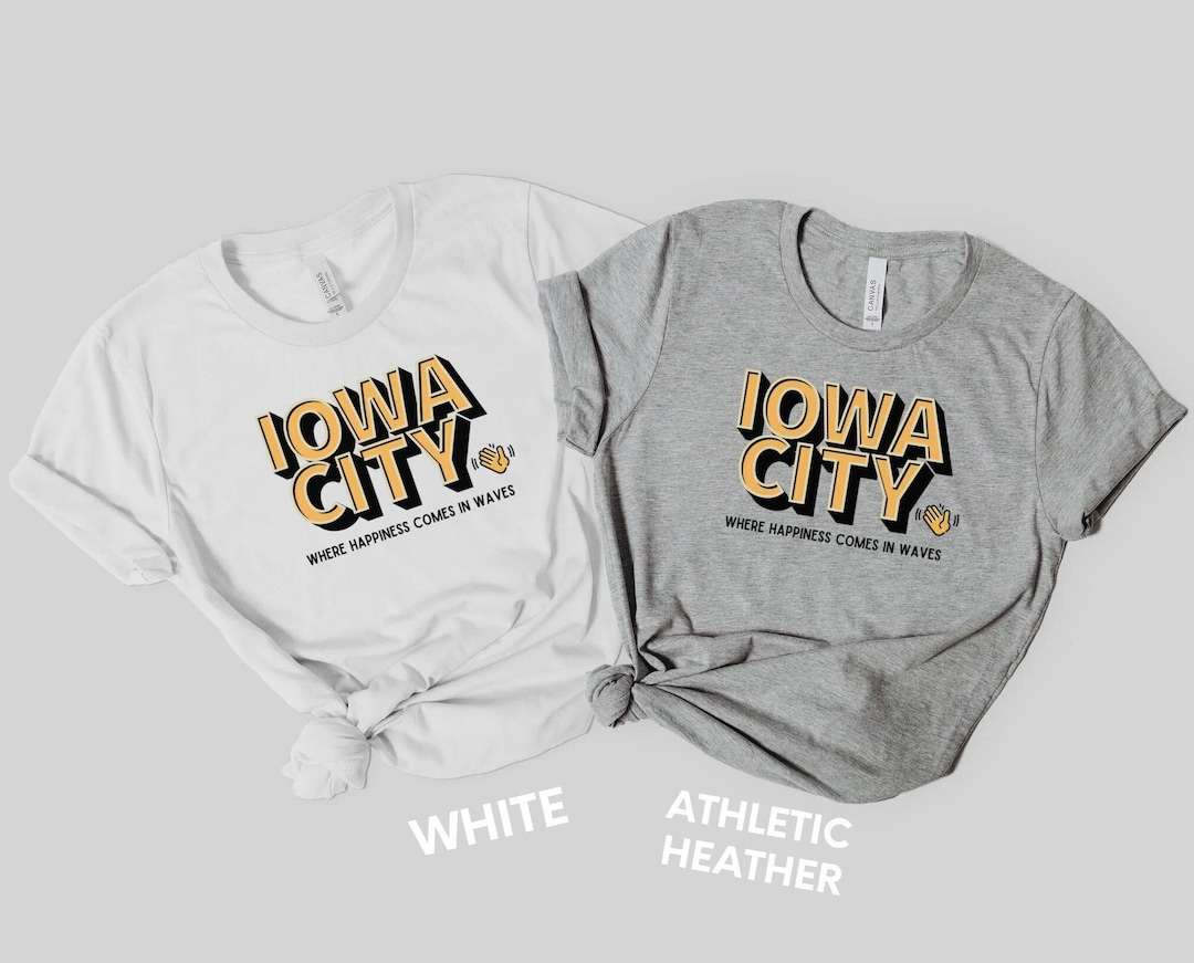 Retro Brand STAY WEIRD IOWA CITY  Womens Cut Tee Shirt