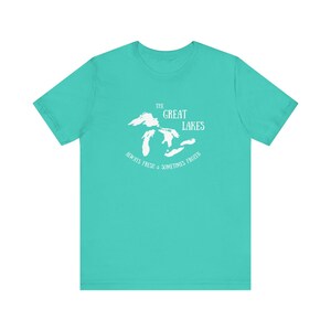 Always Fresh Sometimes Frozen, Great Lakes T-shirt, Lake Michigan Shirt, Lake Life Shirt, The Great Lakes Tee image 4