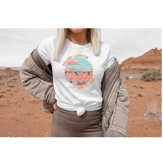 Grand Canyon Rim-to-Rim Shirt, Grand Canyon T-Shirt, Grand Canyon National Park, Hiking Apparel, Travel T-shirt, Grand Canyon Hiking Shirt