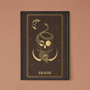 Death Tarot Karte, Major Arcana, Tarot Tapestry, Tarot Kartendecks, mystische Wandkunst, beliebte Printables, Witchy Aesthetic, beliebt gerade jetzt