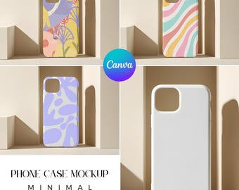 Handyhüllen-Mockup, Canva-Cover-Mockup, Canva-Telefonhüllen-Mockup, iPhone-Hüllen-Mockups
