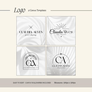 Canva logo template | Small business logo | Logo template | Editable canva logo | Custom logo