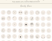 Instagram Highlight Covers | Minimalist Instagram Highlight Icon | Beauty Instagram Highlight Icon | Beauty Aesthetic Highlight Covers