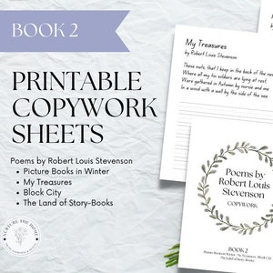 Robert Louis Stevenson Poems: Handwriting Practice Sheets Book 2 (PDF)