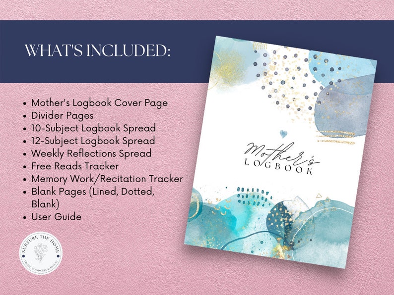 Afdrukbaar logboek thuisschoolmoeder: Charlotte Mason Record-Keeping (pdf) afbeelding 2