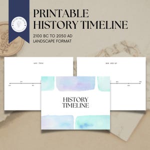 Utskrivbar tidslinje för historia: Hemundervisning i historielektion (PDF)
