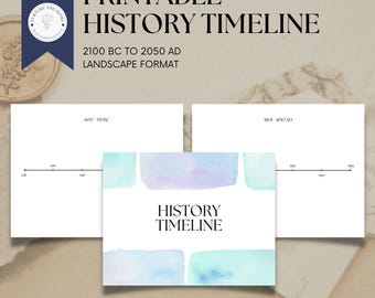 Printable History Timeline: Homeschool History Lesson (PDF)