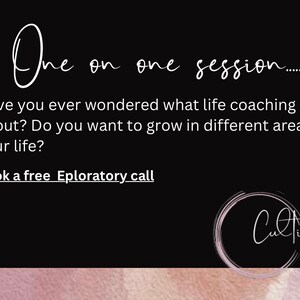 One on One Life Coaching Sessions