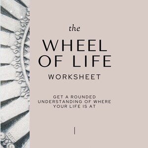 Editable Wheel of Life WorksheetS, and Reflection