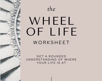 Editable Wheel of Life WorksheetS, and Reflection