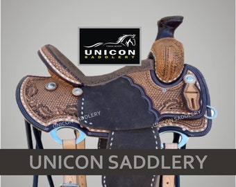 Wade Tree A Fork Leather Ranch Roping Saddle with Tack Set