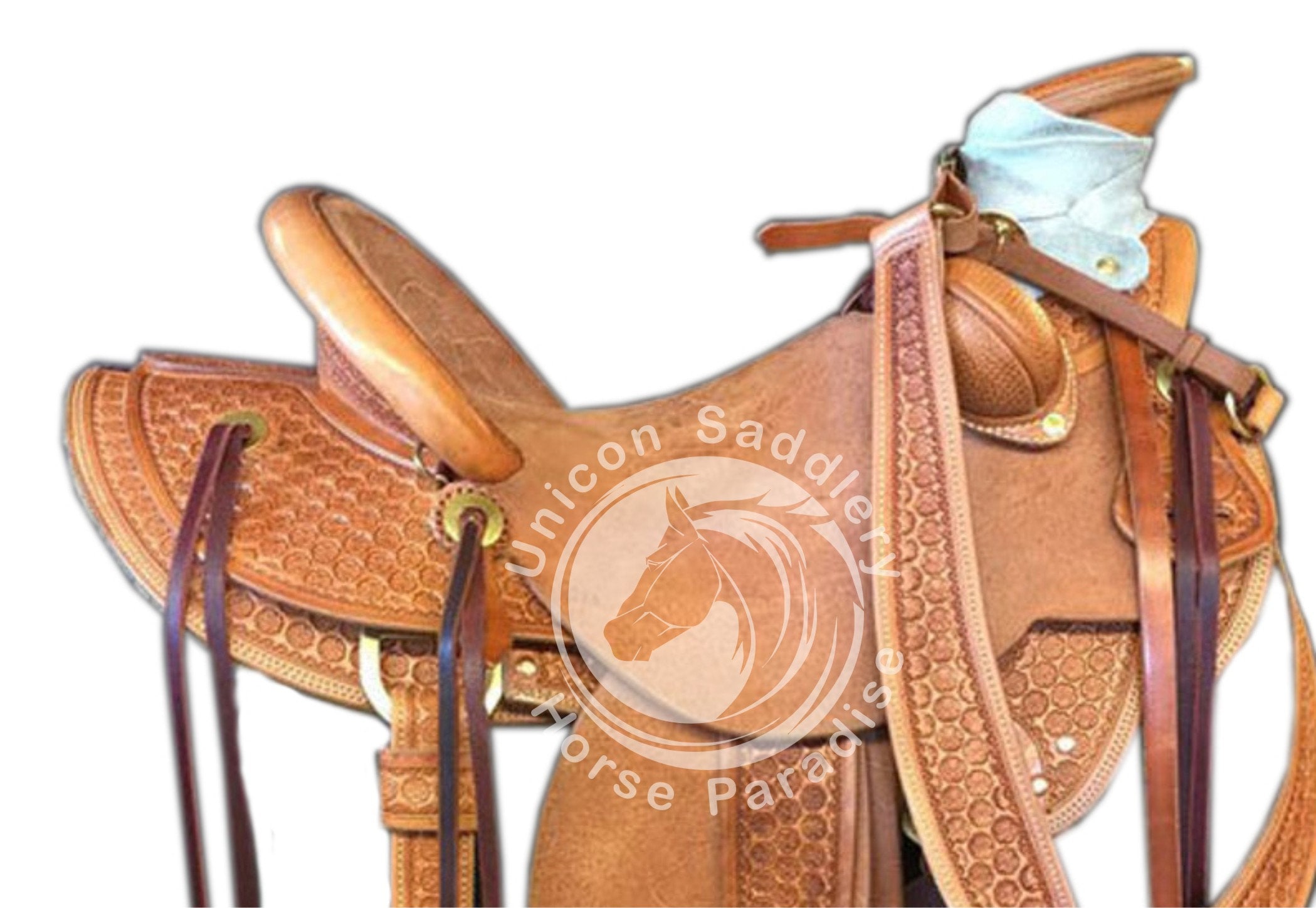 Wade Tree A Fork Premium Western Leather Roping Ranch Horse Saddle