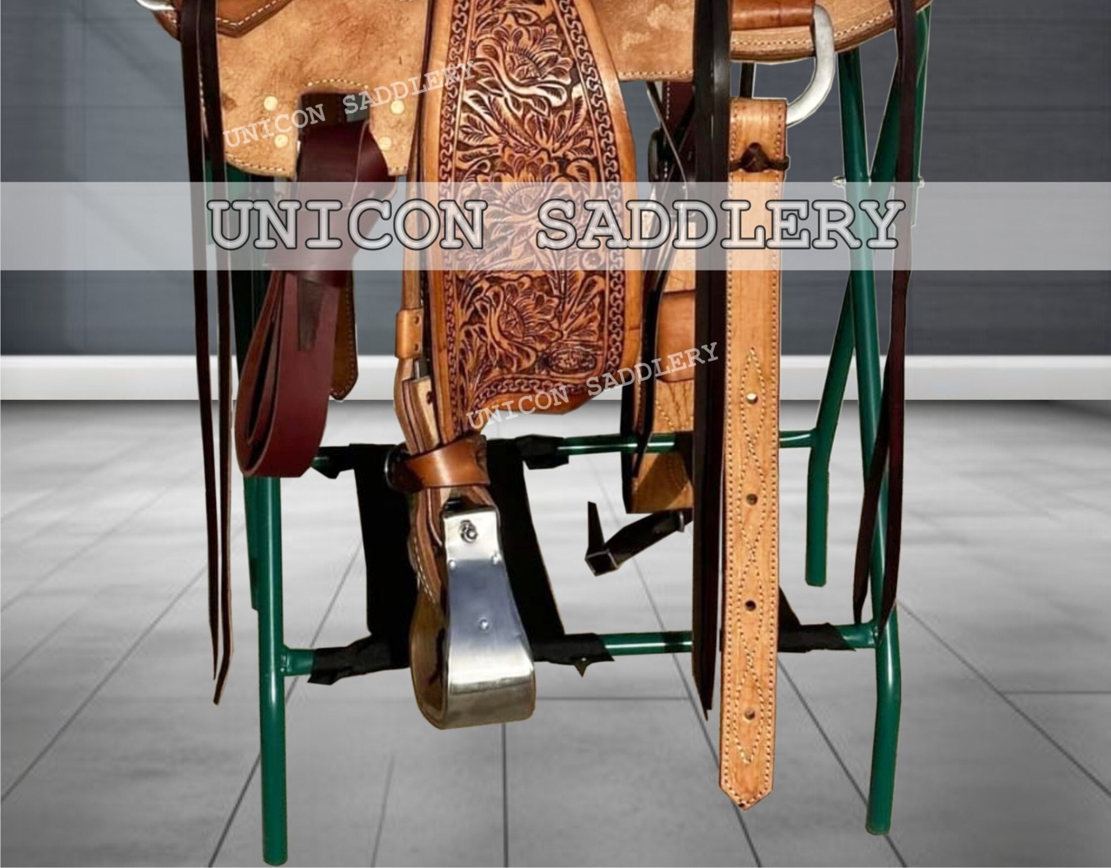 Leather Western Roping Saddle With Tack Set - Etsy