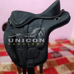 Treeless Freemax English Horse Saddle, Light weight saddle with Girth and Stirrups Free shipping