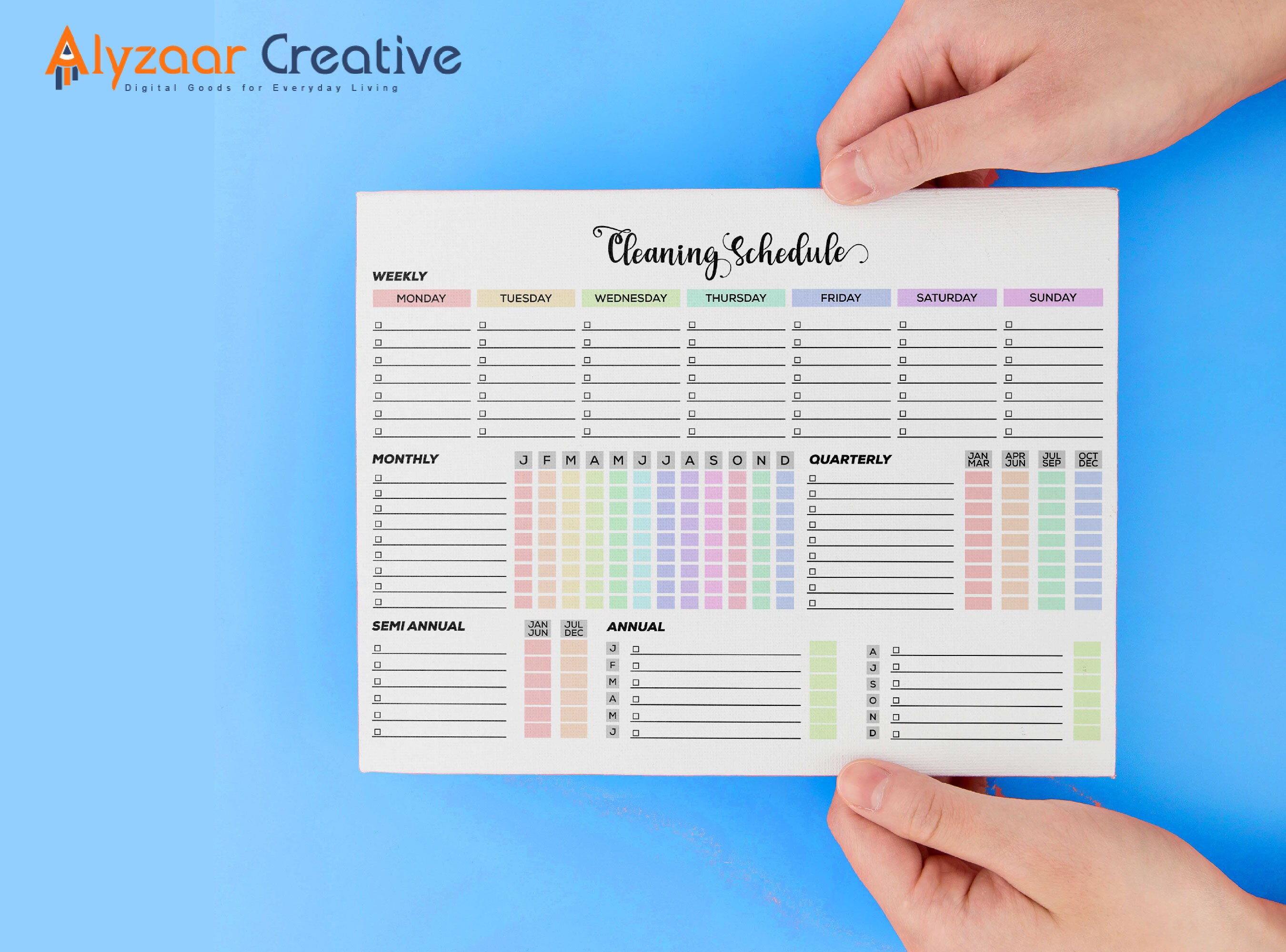 Editable Cleaning Schedule Printable Weekly Cleaning Schedule Printable ...