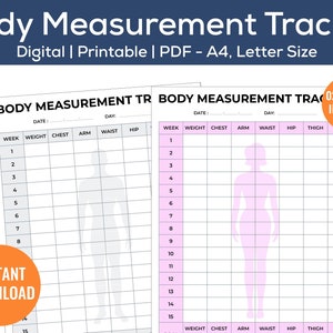 Sewing body measurement printable guide