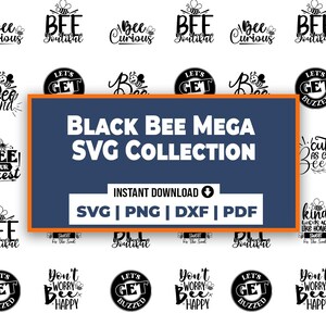 Black Bee Mega SVG Collection, animal svg bundle, reindeer svg,holly jolly svg,festive animal svg