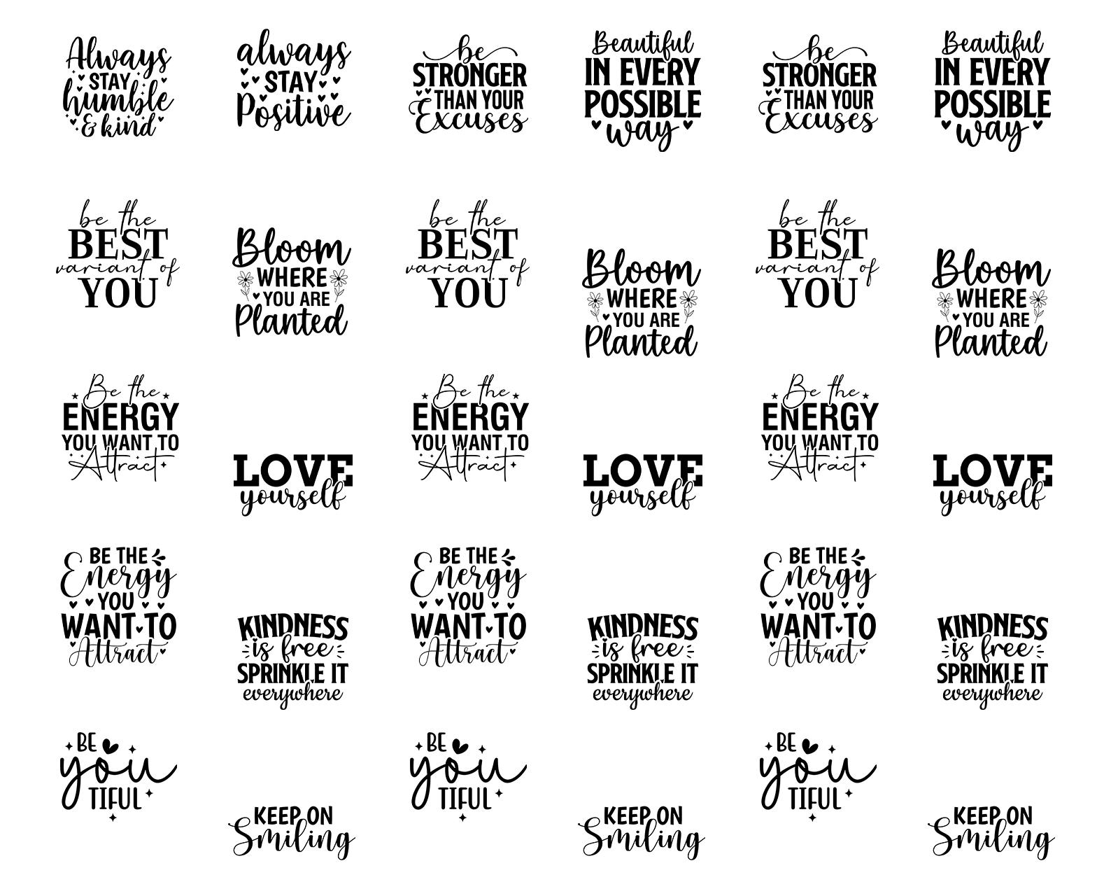 Encouragement SVG Bundle,mental Health Svg,motivational Svg ...
