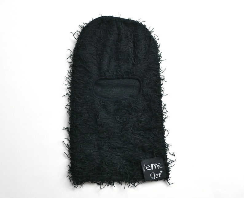 Distressed Balaclava / Ski Mask BLACK yeat Inspired Etsy