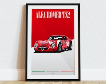 Alfa Romeo TZ2 Poster Racing Icons: GT Legends Wall Art