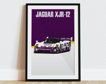 Jaguar XJR-12 Poster Racing Icons: Le Mans Prototypes Wall Art