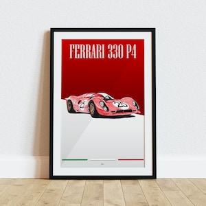 Ferrari 330 P4 Poster Racing Icons: Le Mans Prototypes Wall Art