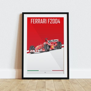 Ferrari F2004 Poster Racing Icons: Formula One Wall Art