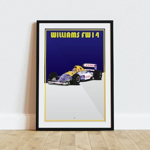 Williams FW14 Poster Racing Icons: Formel 1 Wandkunst