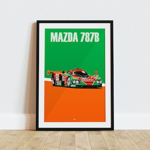 Mazda 787B Poster Racing Icons: Le Mans Prototypes Wall Art