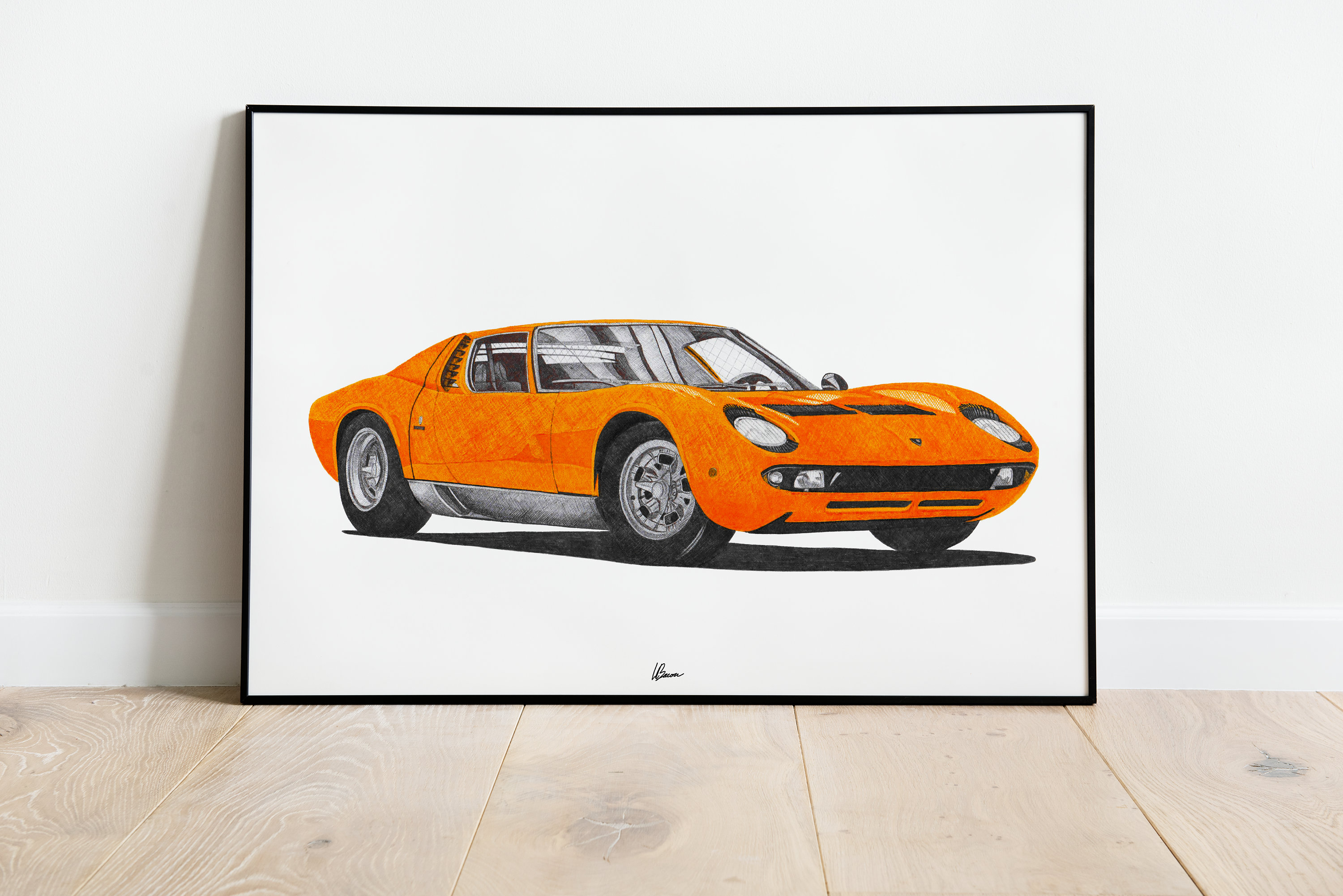 Lamborghini Miura Print 1960s Classics Wall Art - Etsy