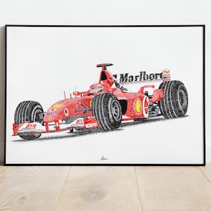 Ferrari F2004 Print Racing Icons: Formula One Wall Art