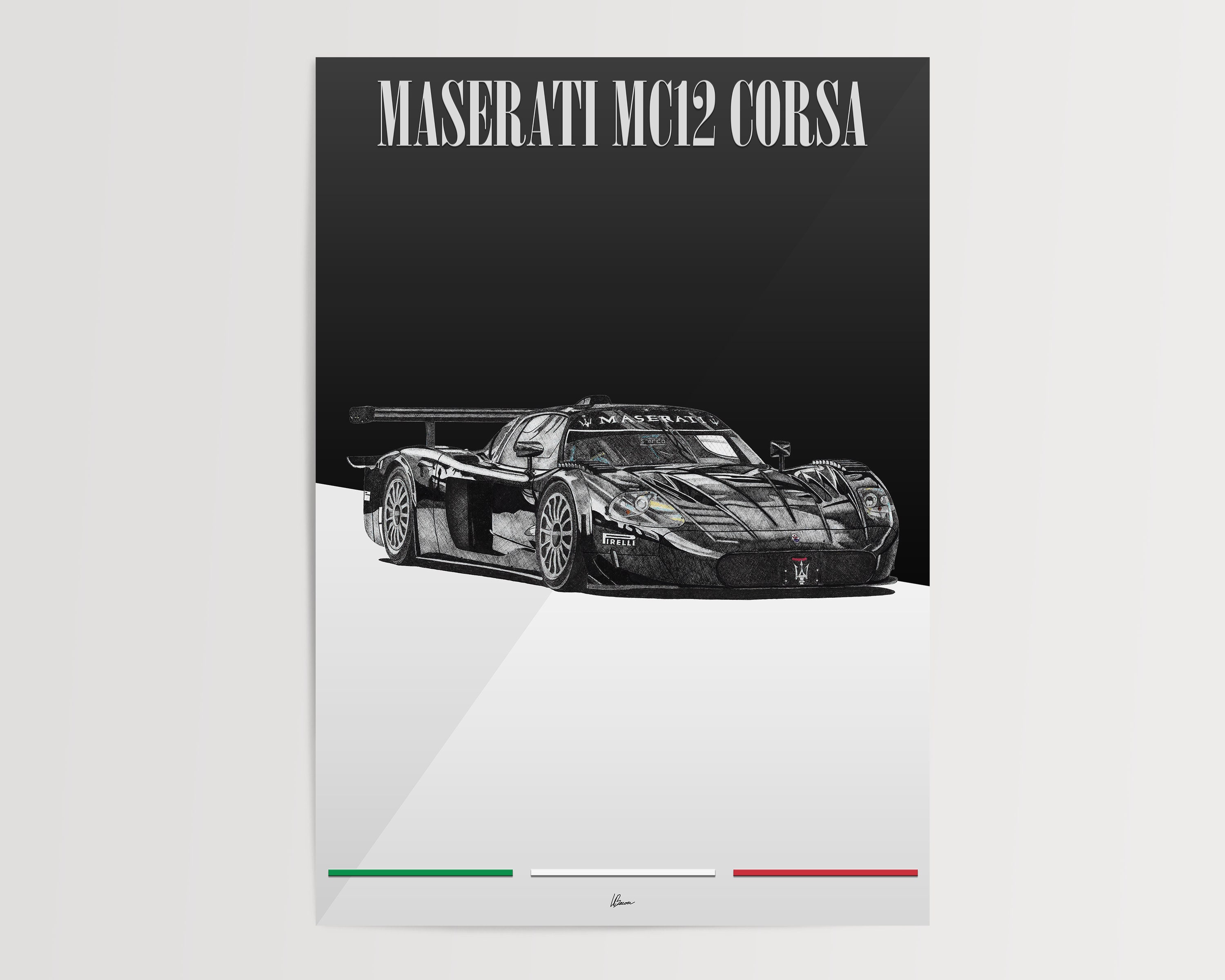 BBR 1:64 Maserati MC12 Stradale Blue Metallic w/ Stripe – Horizon Diecast, image size:3000x2400