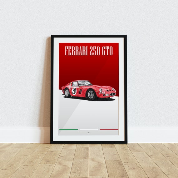 Ferrari 250 GTO Poster Racing Icons: GT Legends Wall Art - Etsy