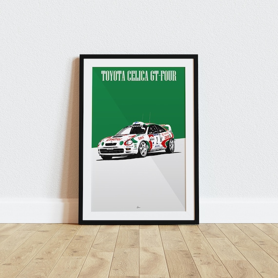 Toyota Celica Gt-four Castrol Livery Racing Icons: Rally Wall Art
