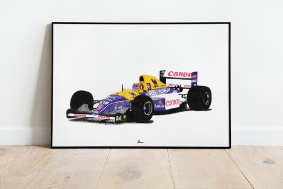 Williams FW14 Print Racing Icons: Formula One Wall Art - Etsy