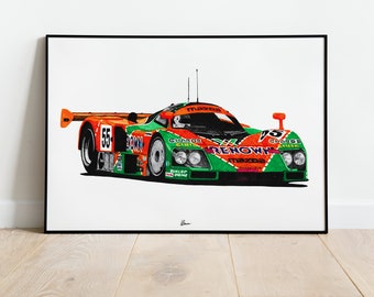 Mazda 787B Print Racing Icons: Le Mans Prototypes Wall Art