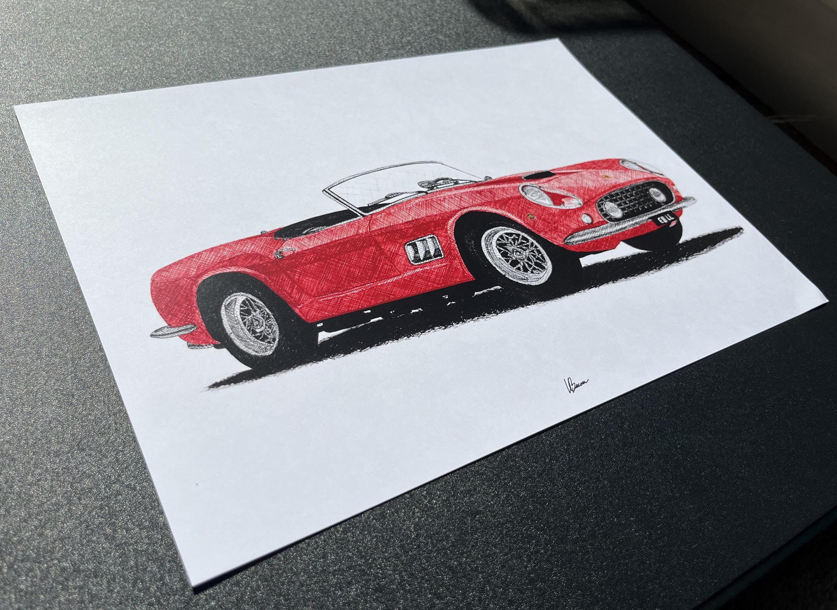 Miniature Ferrari 250 California Rouge - Art Model 325 - Échelle 1/43 - Prévente