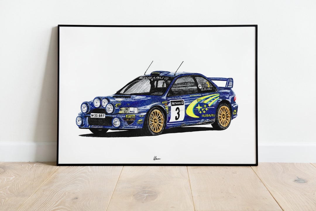 Subaru Impreza S6 WRC Print Racing Icons: Rally Wall Art - Etsy Norway