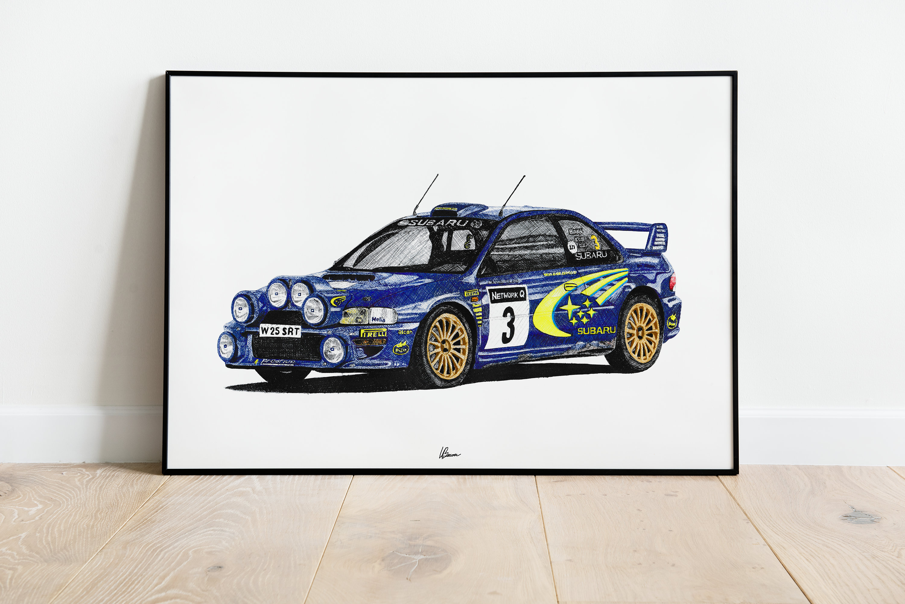 Subaru Impreza S6 WRC Print Racing Icons: Rally Wall Art - Etsy Canada