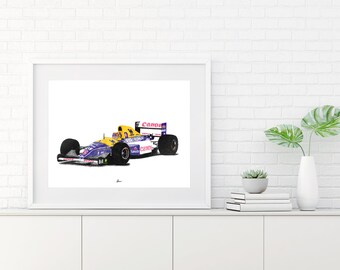 Williams FW14 Print Racing Icons: Formula One Wall Art - Etsy