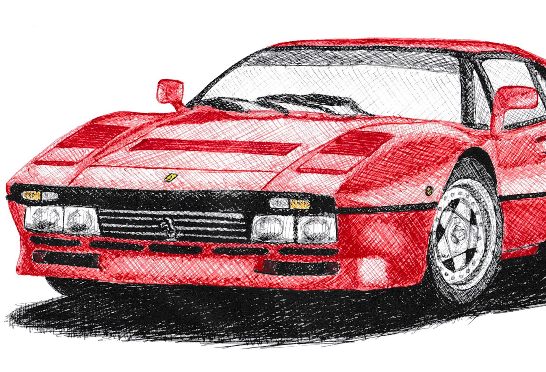 Ferrari 288 GTO Print 1980s Classic Supercars Wall Art - Etsy