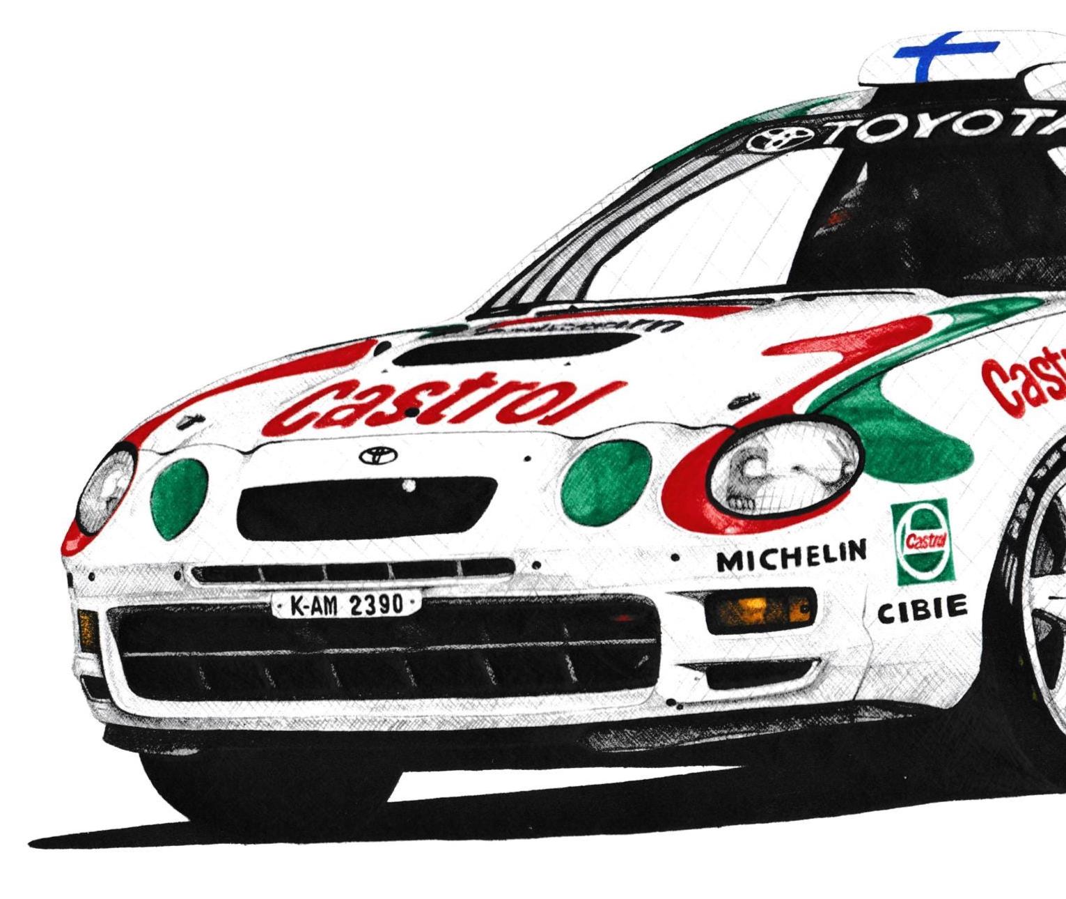 Toyota Celica Gt-four Castrol Livery Print Racing Icons: Rally