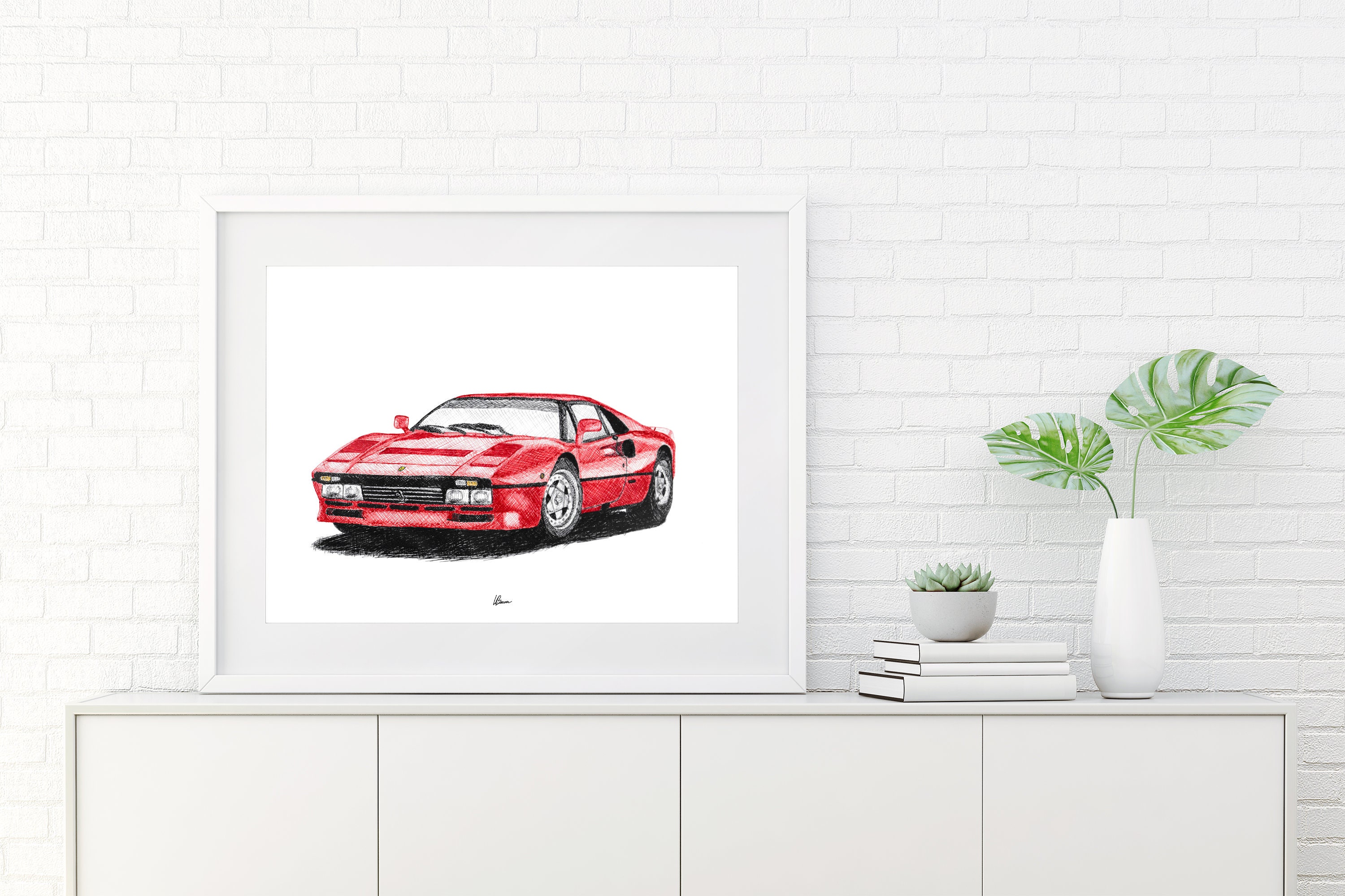 Ferrari 288 GTO Print 1980s Classic Supercars Wall Art - Etsy