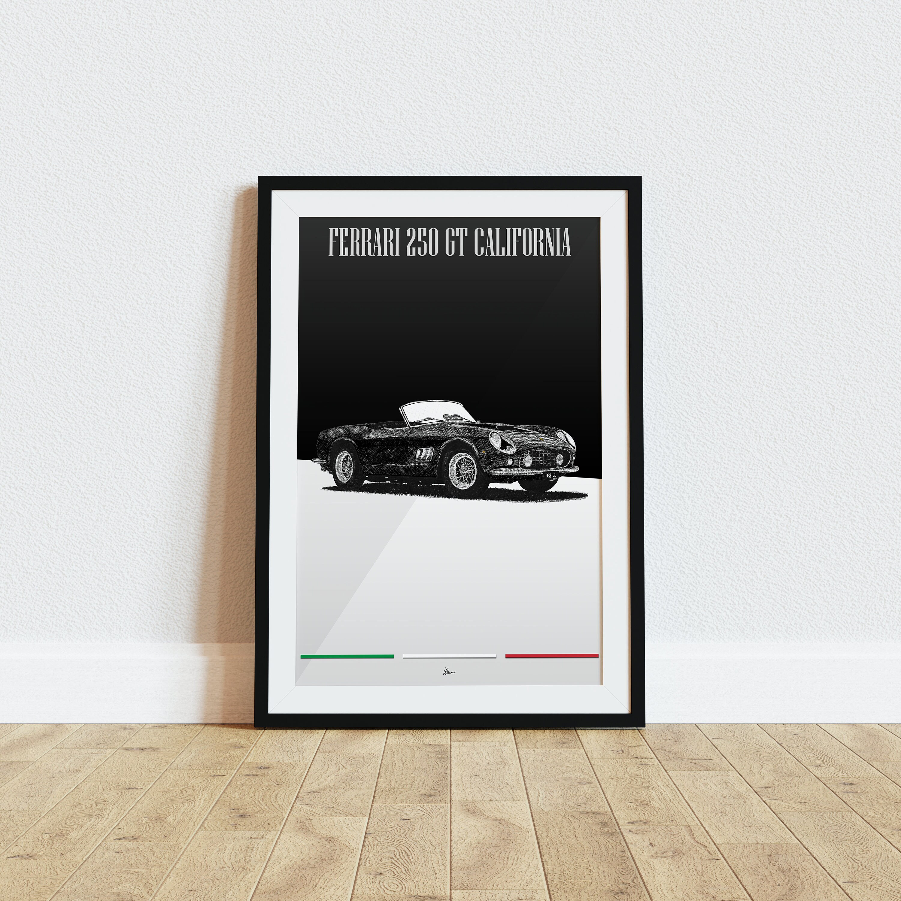 フェラーリ250GTポスター Ferrari 250 GT California Poster Red 1950s Classics Wall Art - Etsy