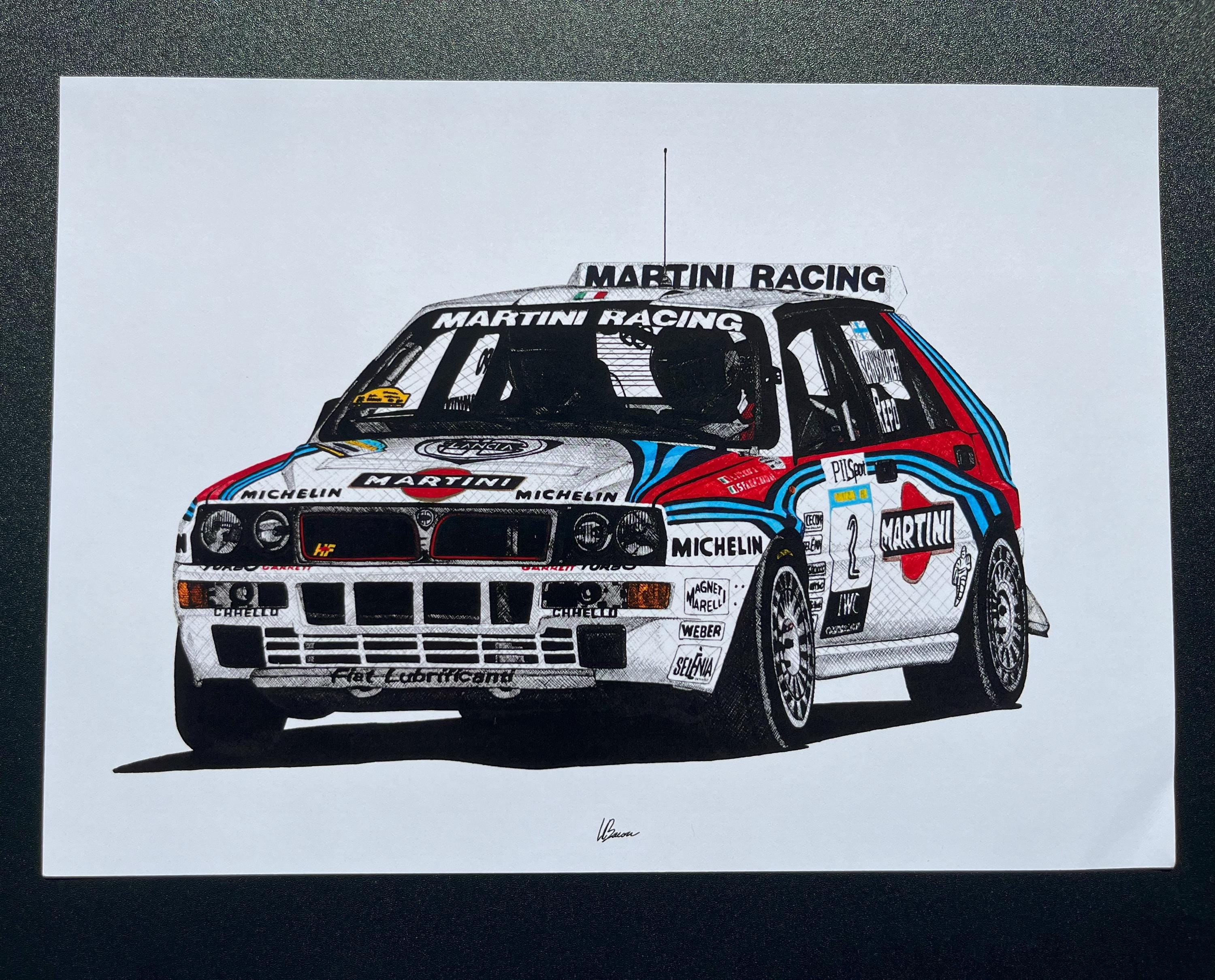 Lancia Delta HF Integrale Print Racing Icons: Rally Wall Art - Etsy