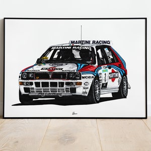 Lancia Delta HF Integrale Print Racing Icons: Rally Wall Art
