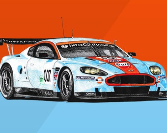 Aston Martin DBR9 #009 - Le Mans 2007 GT1 Livery by Samuel J Ball - Trading Paints