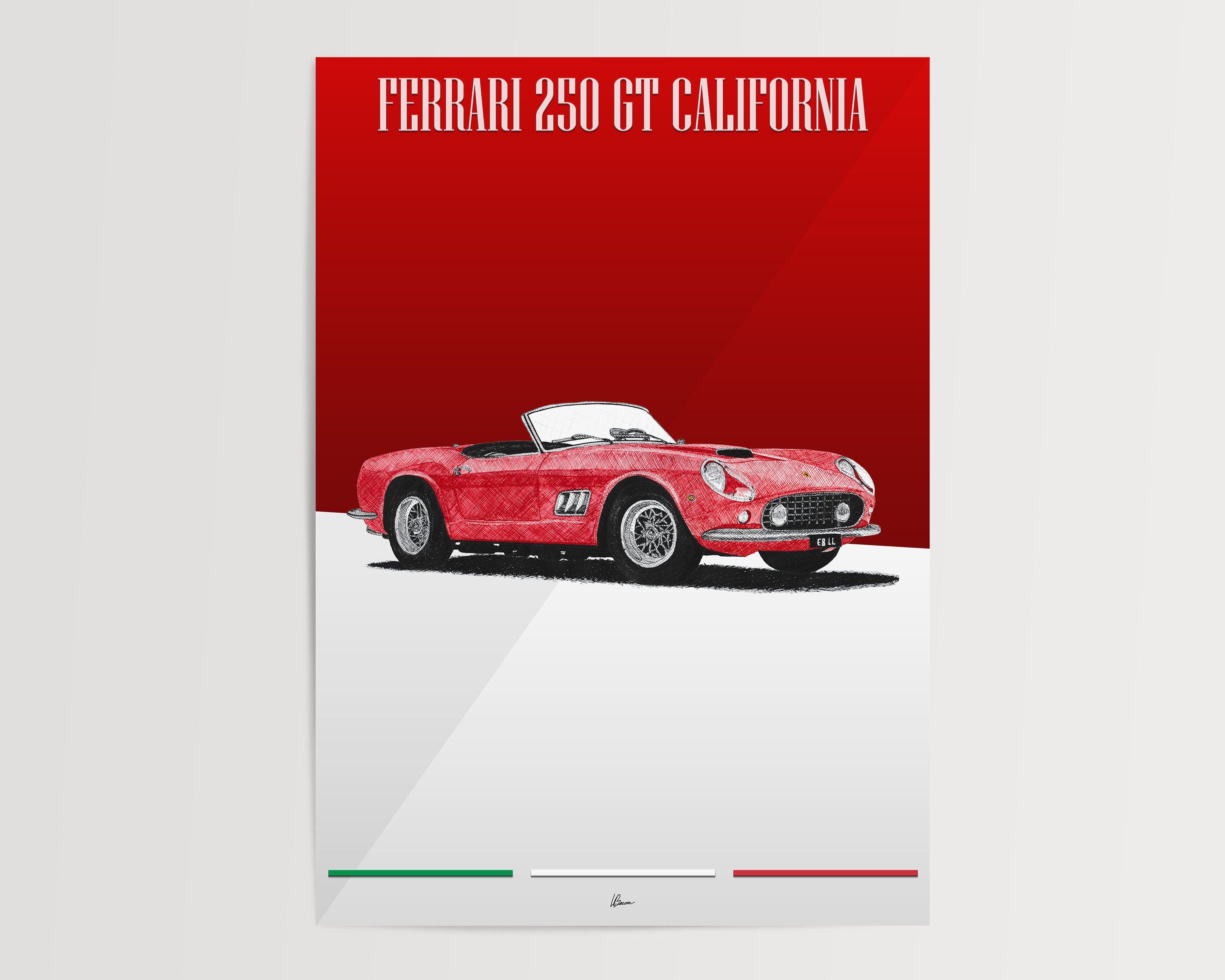 フェラーリ250GTポスター フェラーリ250GTポスター